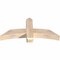 Ekena Millwork Bellingham Smooth Timber Gable Bracket, Douglas Fir, 48"W x 22"H x 5 1/2"D x 5 1/2"F, 11/12 Pitch GBW048X22X0606BEL00SDF - alternate 5